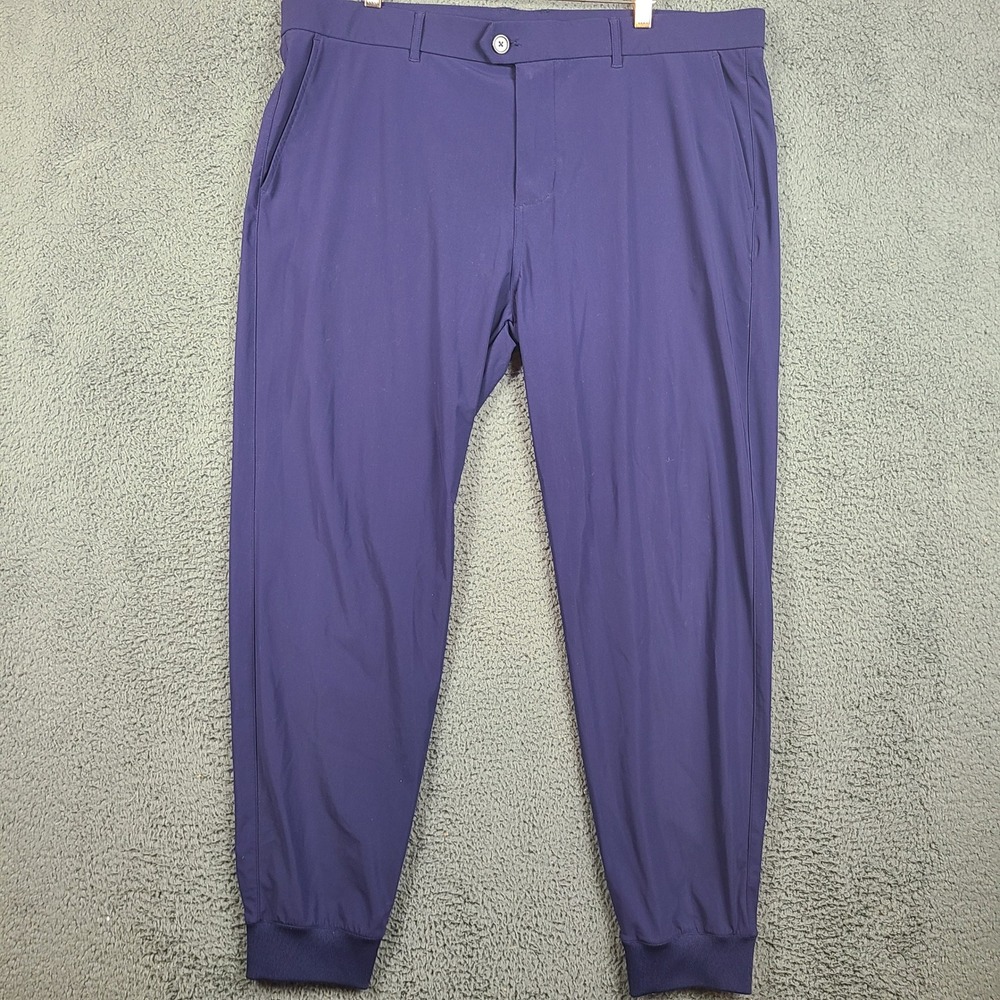 Greyson Montauk Jogger Mens 40 Navy Blue Golf Performance Pants Tapered Cuffs